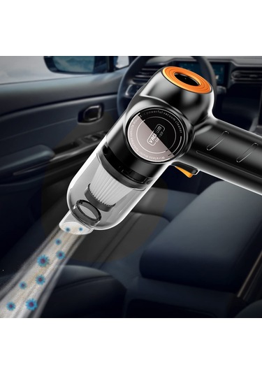 Qianf Araba Kablosuz Elektrikli Süpürge 120 W Yüksek Güçlü