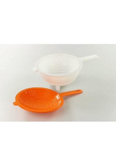 Tupperware Çift Süzgeç Turuncu