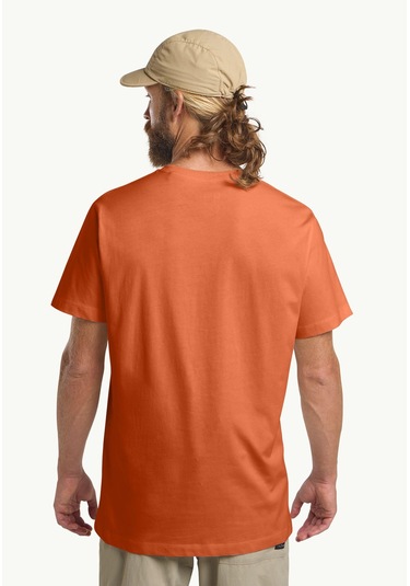 Jack Wolfskin Essential T M Erkek T-shirt-29704 Turuncu