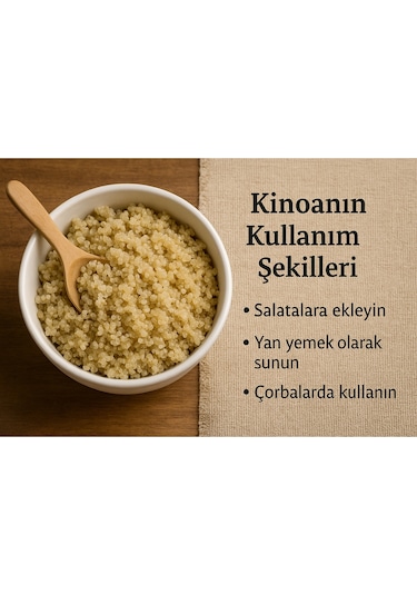 Kinoa Doğal Beyaz Kinoa - Glutensiz- Yüksek Lifli-500 Gr