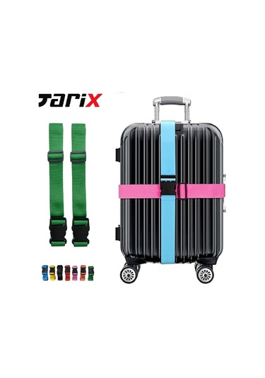 Tarix Valiz Bavul Emniyet Kemeri 2 Adet - Yeşil