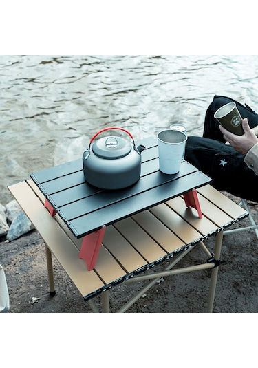 Aotu Açık Kamp Mini Masa Alüminyum Alaşımlı Ultra Hafif Katlanabilir Taşınabilir Masa Masası 001