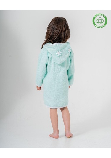 Çiçekli Bornoz Mint Mint