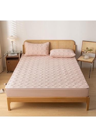 Novahub Simmons Yatak Örtüsü Açık Yeşil Tek Parça Koruyucu Kapak İdrar/su Geçirmez Açık Yeşil