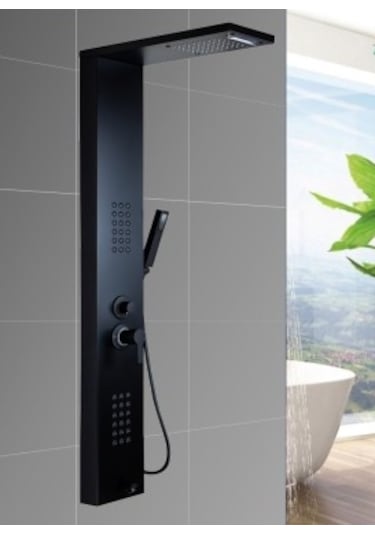 Sam Banyo Niagara Duş Paneli Black Style Siyah