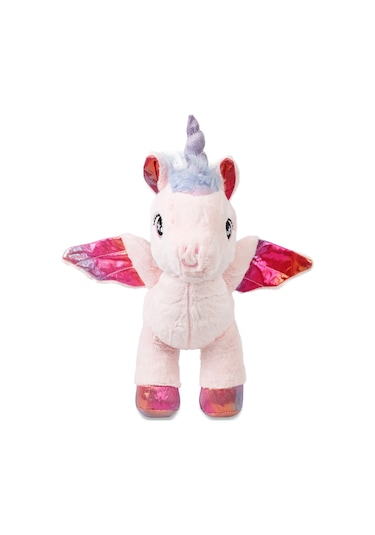 Oyuncak Peluş Kanatlı Unicorn 30 Cm - Uyku Ve Oyun Arkadaşı Peluş Oyuncak - Pudra Renkli