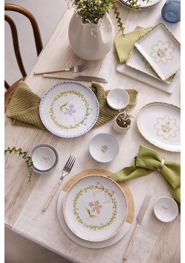 Kütahya Porselen Romance 14 Parça 6 Kişilik Kahvaltı Takımı 417663 Çok Renkli