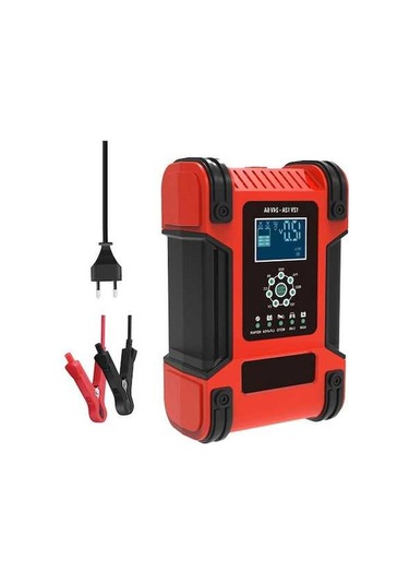 Ebitda 12v/24v 12a 7-step Smart Battery Charger, Multi-function Car Battery Red, Advanced Model