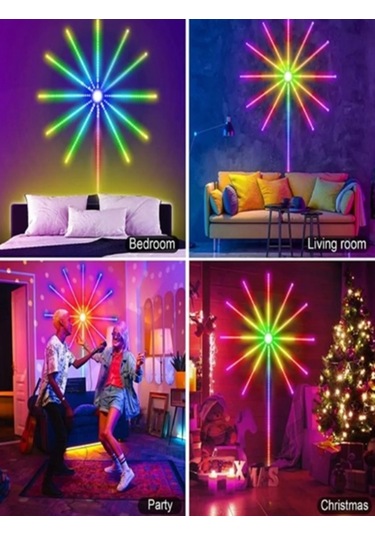 Bluetoothlu Animasyonlu Rgb Led Yıldız Kayar Led Sese Duyarlı 5v Çok Renkli