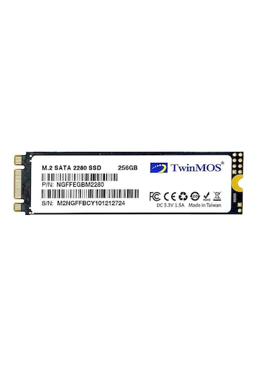 256 GB TWINMOS M.2 SATA3 580/550 NGFFEGBM2280