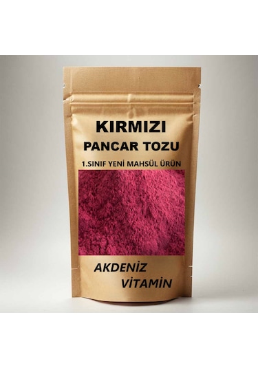 Kırmızı Pancar Tozu - Pancar Tozu - Pancar Kökü Tozu 250 Gr