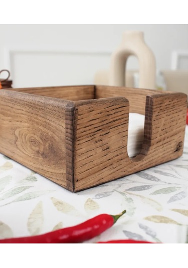 Wood Land26 Masa Örtüsü Mutfak İçin Ahşap 210702050 Kahverengi