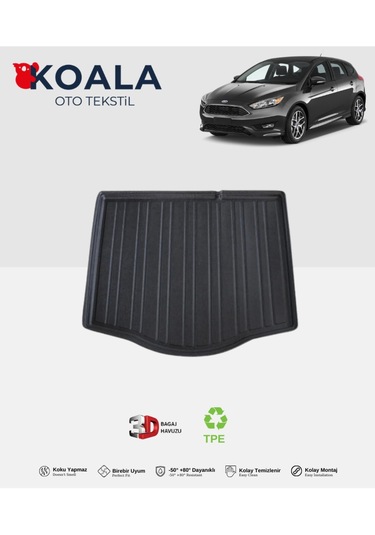 Ford Focus 3 Hatchback Kalın Stepne 2011-2014 3d Bagaj Havuzu