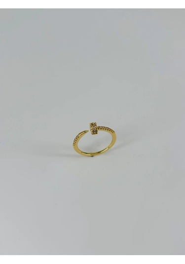 14 K Gold Zirkon Taşlı Yüzük Çok Renkli
