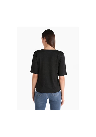 Colins Siyah Kadın Tshirt K.kol Cl1065178 Q1.v2 Blk 001