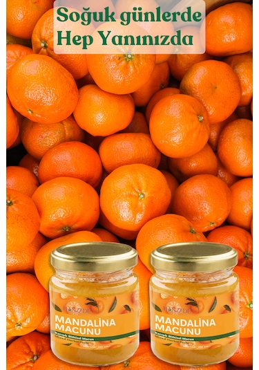 Hanzade Bitkisel Mandalina Macunu 2'li Set Zencefil, Zerdeçal, Havlıcan, Tarçın, Bal & Propolis Içeren Karışık Bitkisel Macun 210 Ml