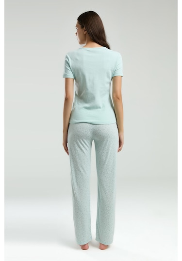 Pierre Cardin Kadın Yeşil Pijama Takımı Pc8989-s-v2 Yeşil