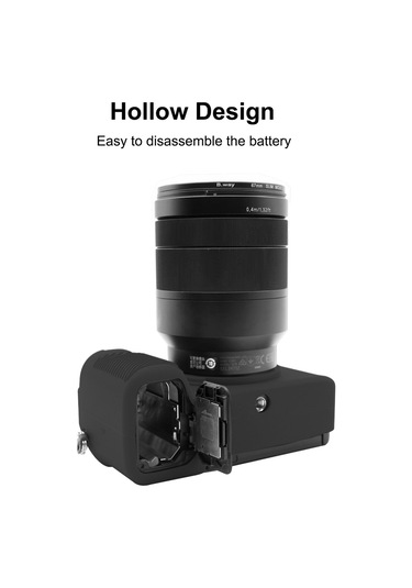 Sony A7c / Ilce-7c İçin Puluz Yumuşak Silikon Koruyucu Kılıf Siyah