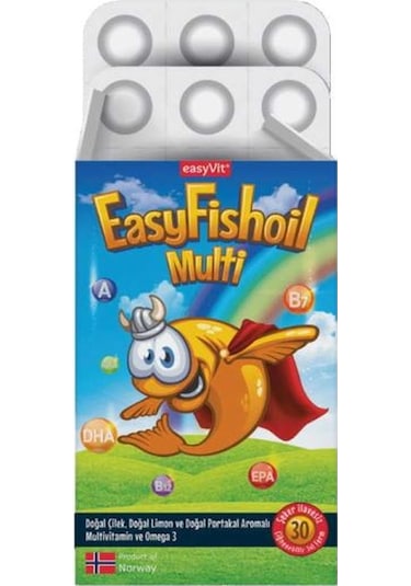 EasyFishoil Multi 30 Çiğnenebilir Jel Form