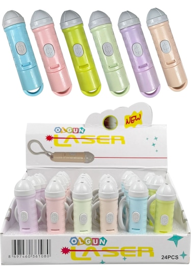 Toyaş Kedi Oyuncağı Lazer 6 Adet Kendinden Pilli Anahtarlık Lazer