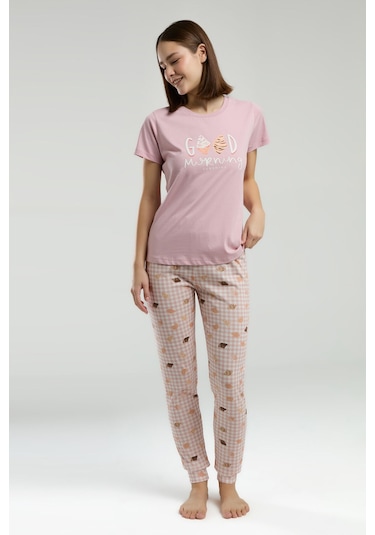 Rolypoly Kadın Pembe Pijama Takımı Rp3587-s-v1 Pembe