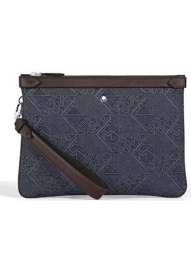 Montblanc 4810 Denim El Çantası 221476 Mavi