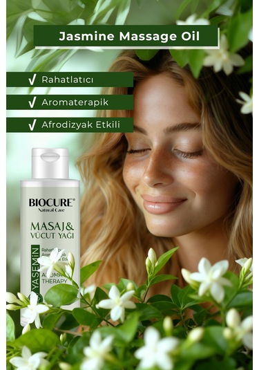 Biocure Yasmin Özlü Masaj ve Vücut Bakım Yağı 100 ML