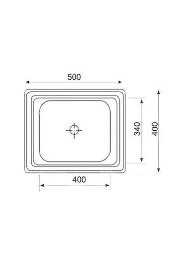 Artenova Paslanmaz Çelik Eviye 40 x 50 Sol