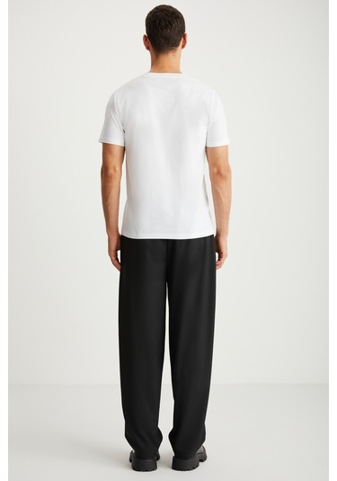 Mıchel Erkek Slim Fit Dar Kesim %100 Organik Pamuklu Yana Kayan Dikişli Basic Örme Beyaz T-shirt Mıchel Erkek Slim Fit Dar Kesim %100 Organik Pamuklu Yana Kayan Dikişli Basic Örme Beyaz T-shirt
