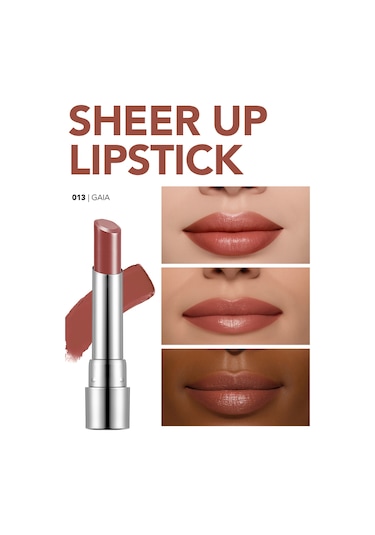 Flormar Nemlendirici Parlak Ruj (MORUMSU PEMBE) - Sheer Up Sls. - 013 Gaia - 8682536012119