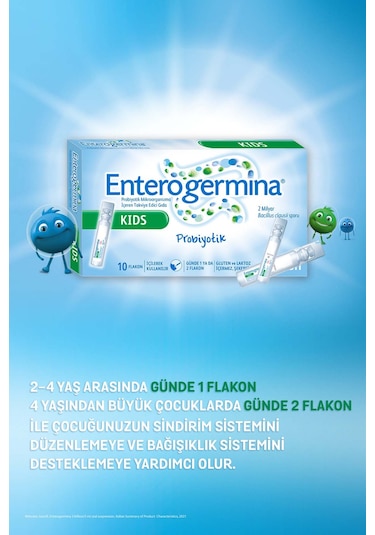 Enterogermina Kids Çocuklar İçin Probiyotik 10 Flakon