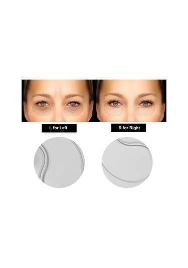 Qingmipy Parlak Simli 6 Çift Yüz Yama - Kırışıklık Önleyici Silikon Göz Maskesi, Tüm Cilt Tipleri İçin