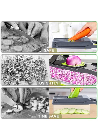 Ry-13'ü 1 Arada Sebze Doğrayıcı Profesyonel Mutfak Mandolini Sebze Rendesi Sebze Doğrayıcı Patates Dilimleyici Diğer