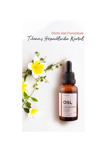 OSL Omega Skin Lab Sebum Dengesi Gözenek Ve Kırışıklık İçin Four Acids Serum 30 ML