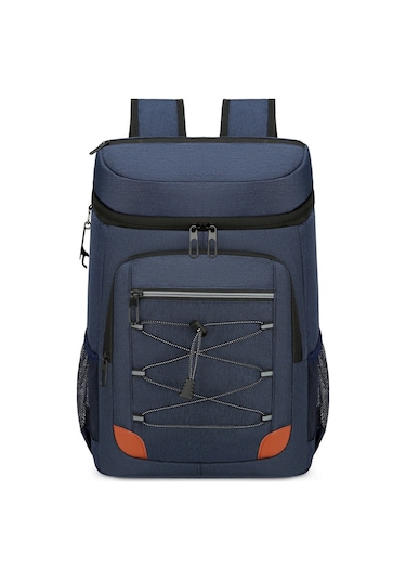 Qingmipy Dış Mekan Piknik İçin Çift Katlı Isı Yalıtımlı Aluminyum Folyo Çanta, Su Geçirmez Oxford Kumaşı, 20 Adetten Logo Özel Tasarımı Mavi Mavi