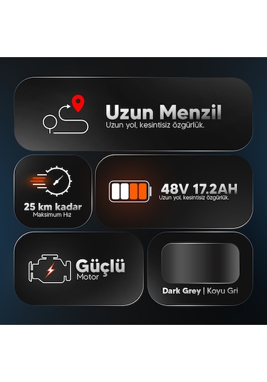 Stradacycles E-TRIO Hidrolik Disk Elektrikli Üç Tekerlekli Antrasit