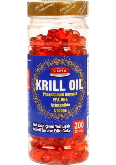 Vitapol Krill Oil 200 Yumuşak Kapsül