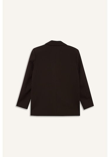Defacto - Oversize Blazer Ceket E7732AX25AU Kahve
