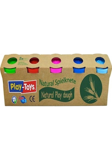 Play-toys 5x100 Gr. Natural Beşli Oyun Hamuru