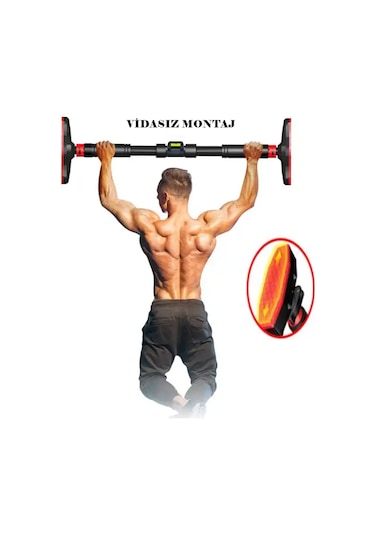 Reidan Yeni Nesil 92-120 CM Barfiks Çubuğu Süngerli Ayarlanabilir Barfiks