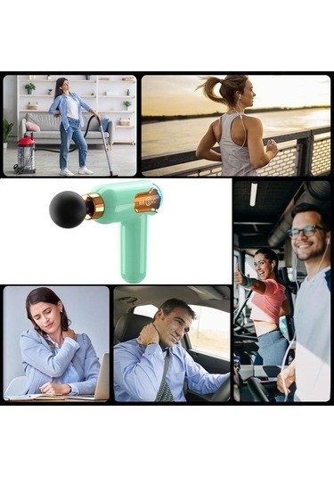 Wondernest Tabancası, Derin Doku Masajı İçin Profesyonel Kas Ve Lichen Rahatlatan Yeşil