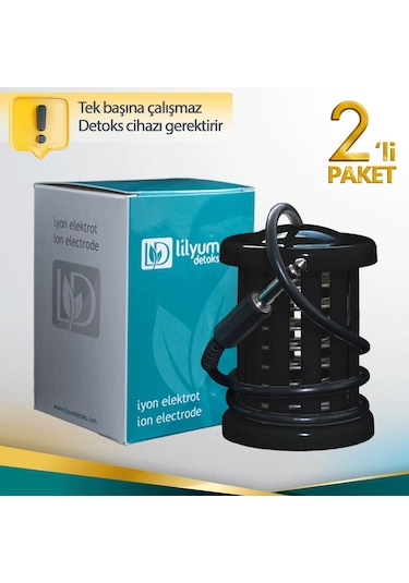 Lilyum İyon Elektrot Array Ayak Cihazı Siyah 2'li Paket
