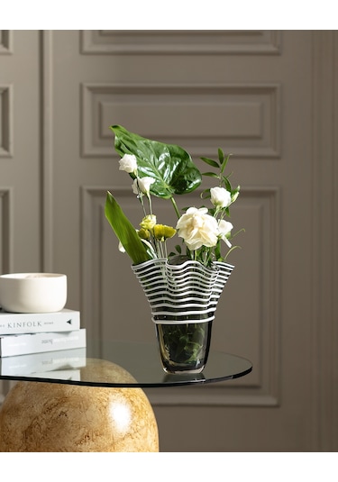 Madame Coco Honfleur El Yapımı Cam Vazo - Orta Boy 1kvazo031425x25cm-antrasit