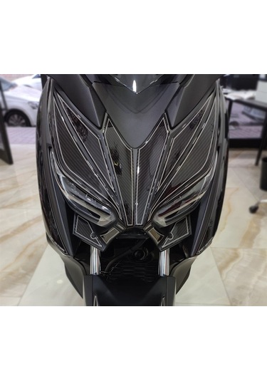 Yamaha Xmax 2018-2021 Karbon Desen Ön Far Üstü Pad