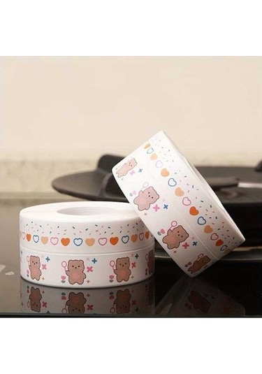 Pazly 1 Rulo Karikatür Kalafat Şerit, Kendinden Yapışkanlı Mutfak Tezgahı Mastik, Sızdırmazlık Bandı, Banyo Ve Tuvalet Dekorasyonu 56672336 Diğer