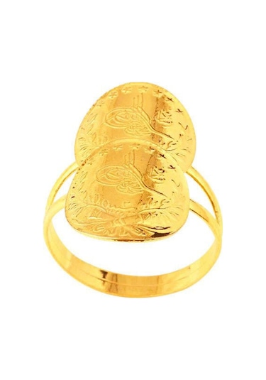 Reşat Çeyrek Altınlı Ikili Yüzük 22 Ayar