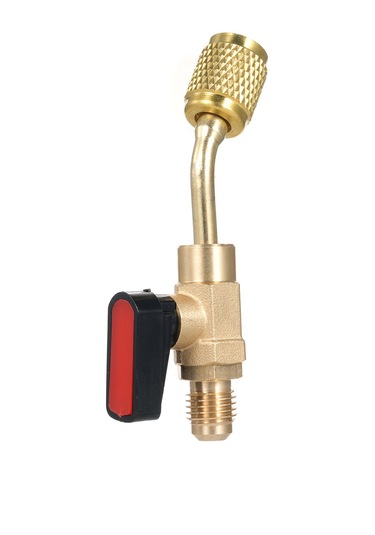 Aubyhe R410a/r22 Klima Soğutucu İçin Bakır Devir Valfi Ve Adaptör Seti - 800 Psi Çalışma Basıncı - Gold