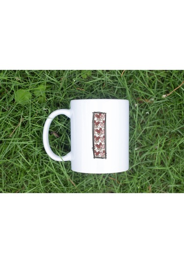 I Harfi Aşk Temalı Kupa - Kalp Desenli Kişiye Özel Romantik Sevgililer Günü Kahve Kupası Beyaz