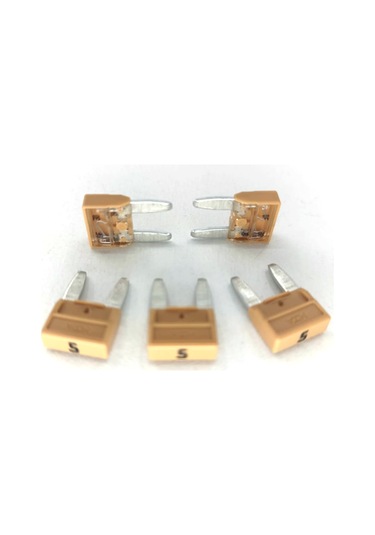 5 Adet 5A Bej Mini Bıçak Sigorta 5 Amper MTA