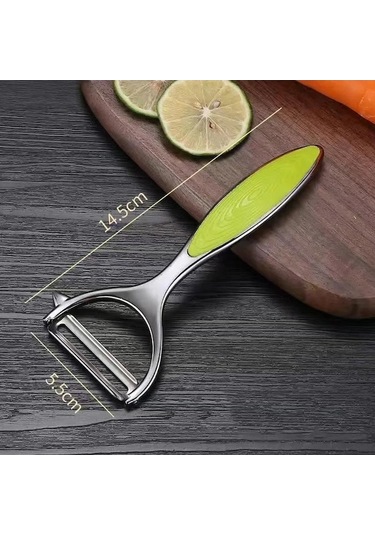 Novahub Paslanmaz Çelik Sebze Soyucu Patates Soyucu Çok Fonksiyonlu Havuç Rende Meyve Aletleri Mutfak Aksesuarları Mutfak Yeşil Yeşil